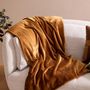 Voir la diapositive 3 : ATMOSPHERA Plaid en Flanelle  Cuddly  130x180cm Jaune Cumin