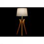 Voir la diapositive 2 : MARKET24 Lampe de bureau DKD Home Decor Marron Beige Polyester Bois 220 V 50 W