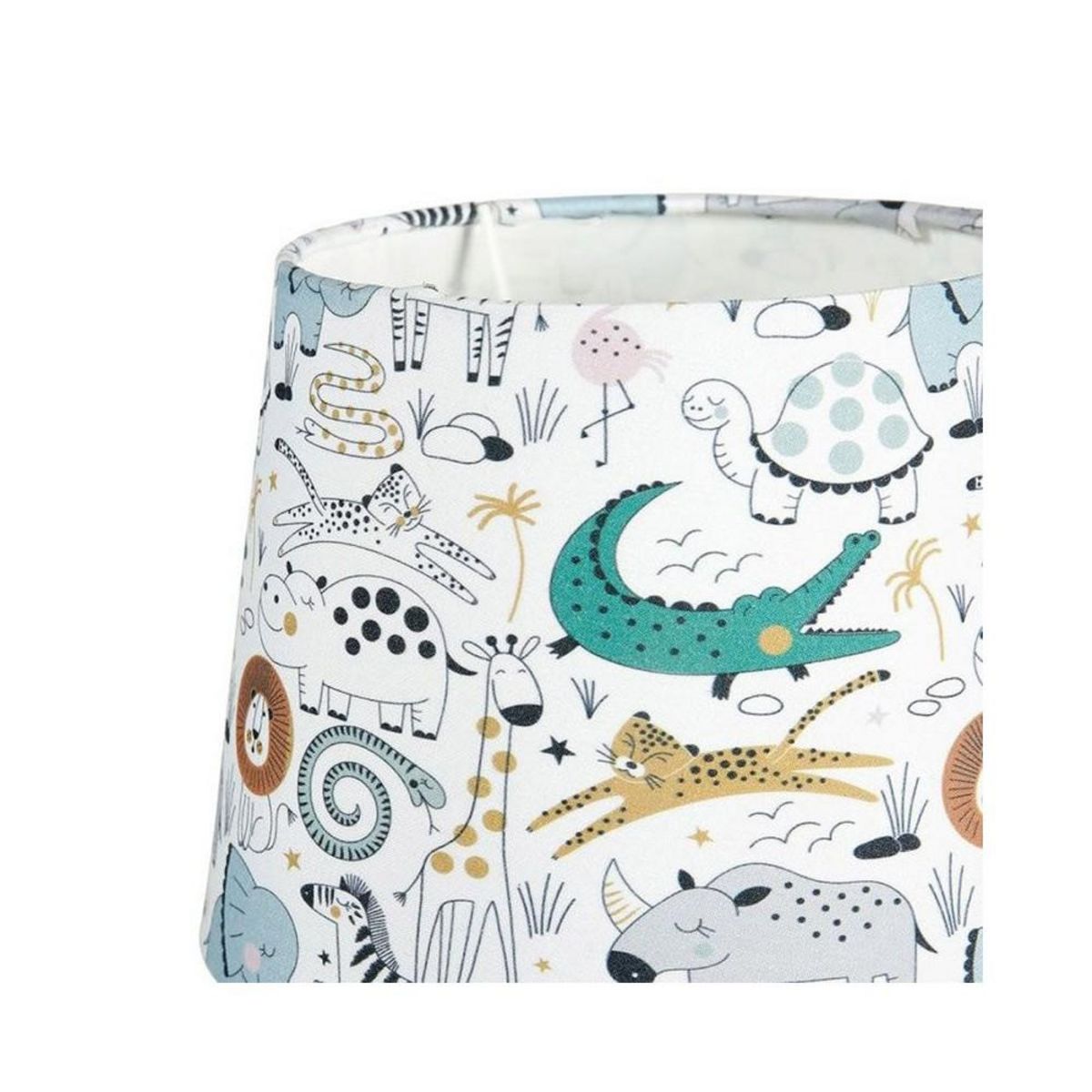 OSTARIA Lampe Safari pied métal argenté