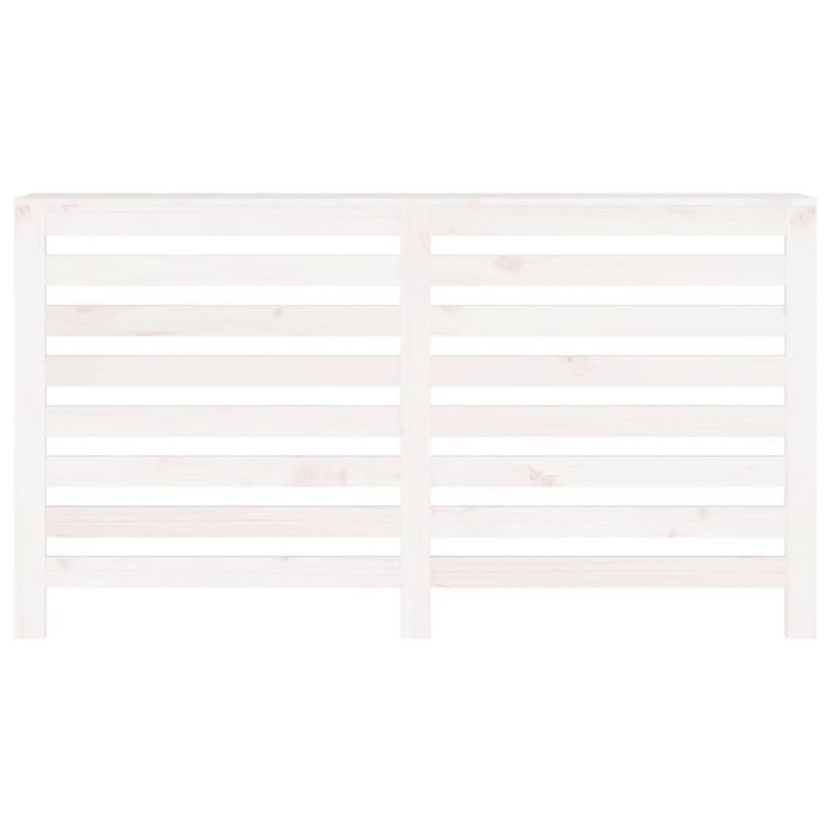 VIDAXL Cache-radiateur Blanc 153x19x84 cm Bois massif de pin