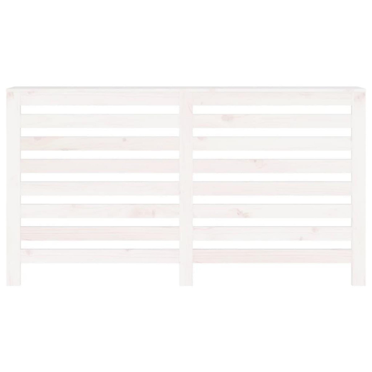 VIDAXL Cache-radiateur Blanc 153x19x84 cm Bois massif de pin