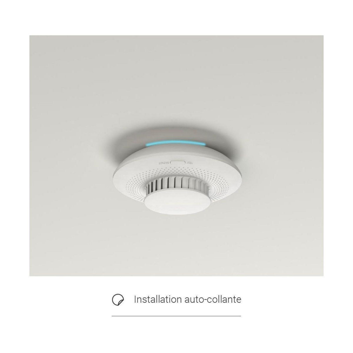 EZVIZ Détecteur de fumée connecté T4C