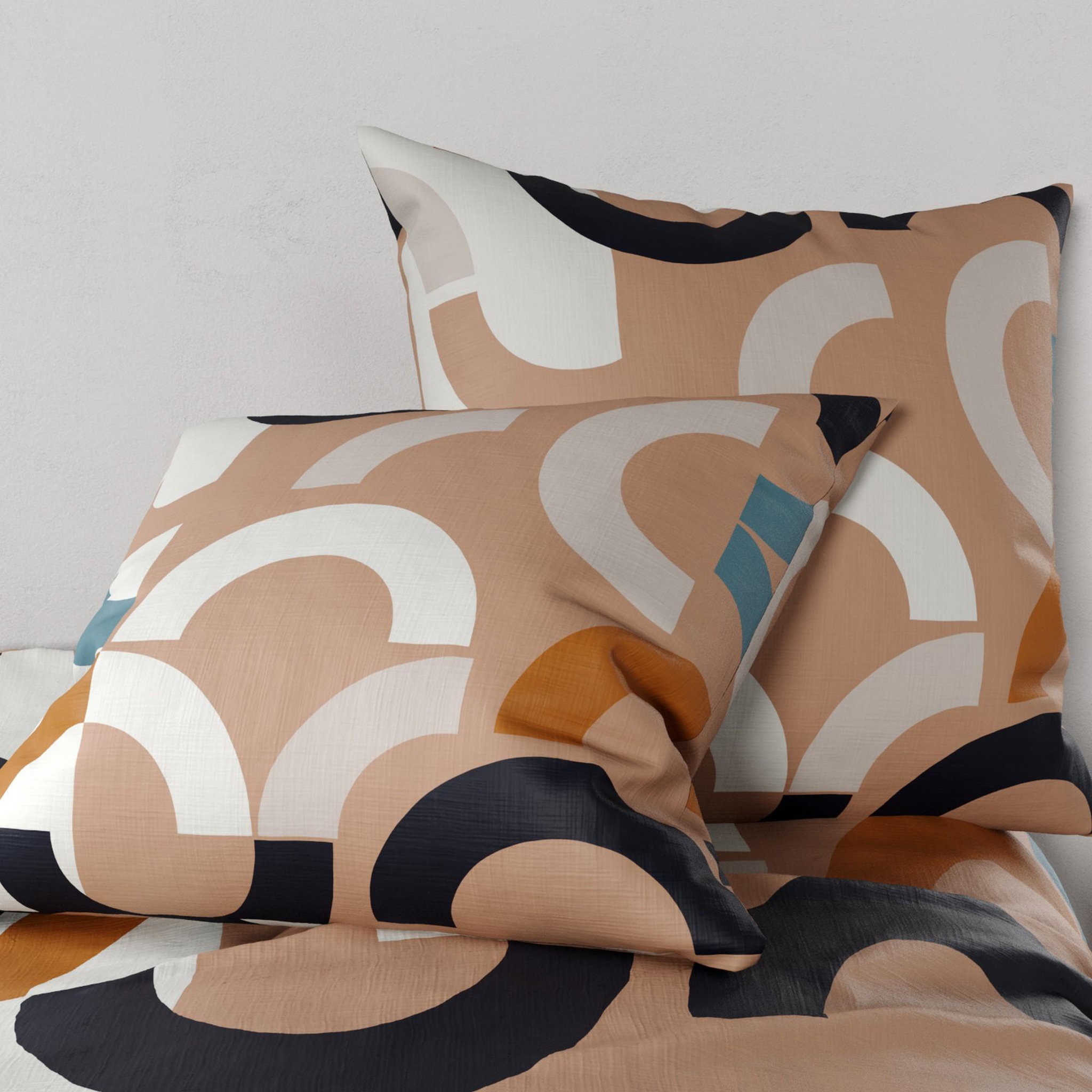 Voir la diapositive 5 : ATELIER DU COTON Parure housse de couette coton 57fils, igor