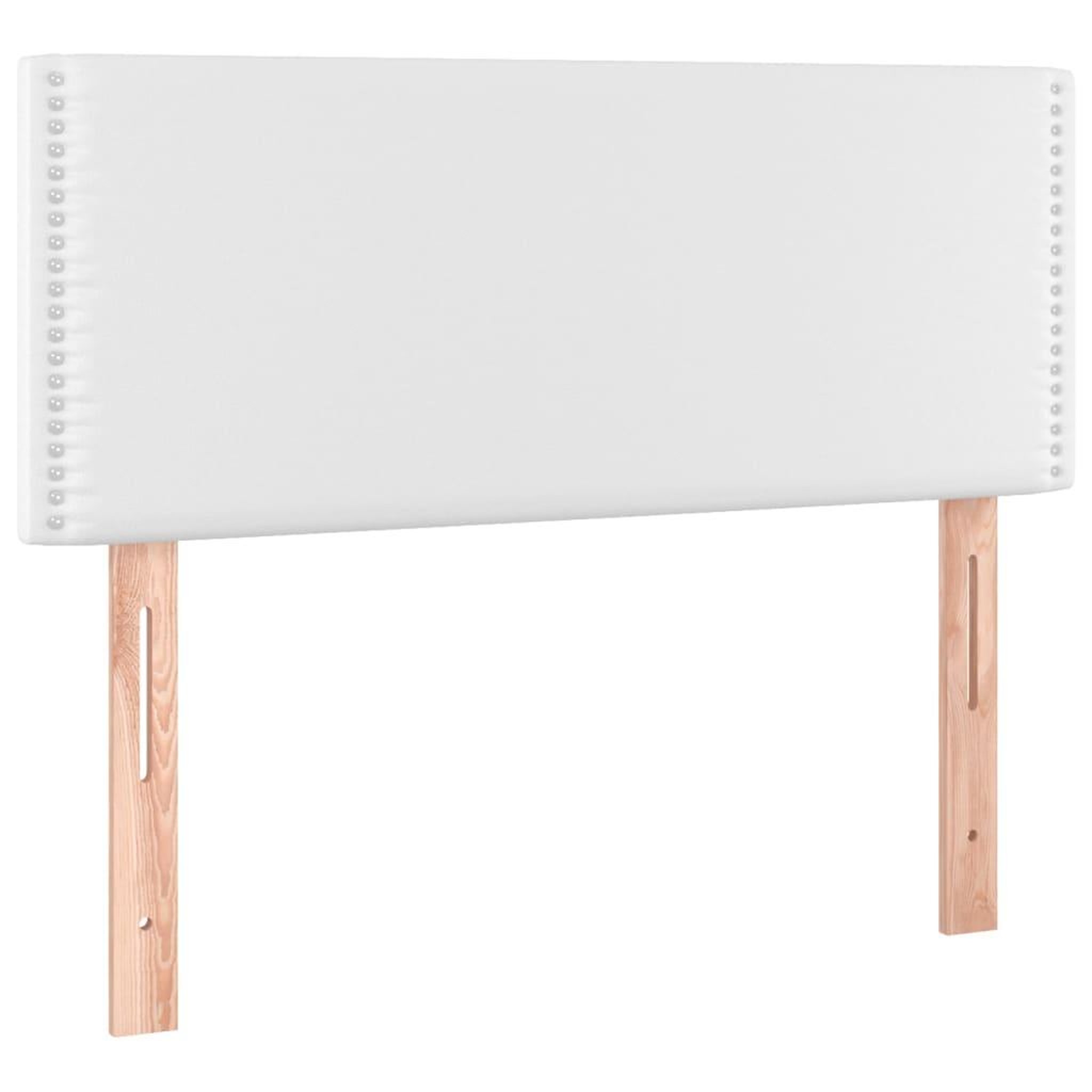 Voir la diapositive 2 : VIDAXL Tete de lit Blanc 80x5x78/88 cm Similicuir