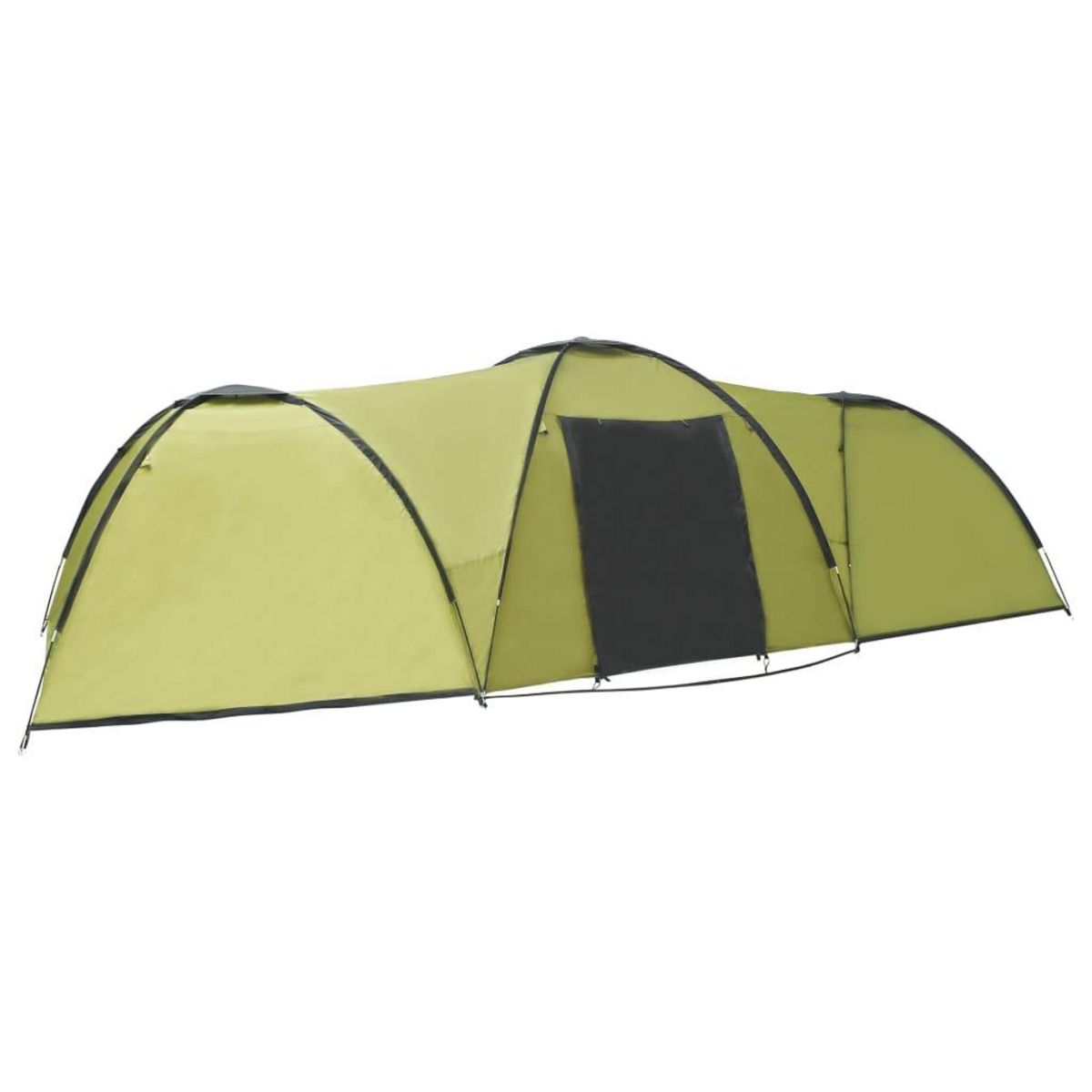 VIDAXL Tente igloo de camping 650x240x190 cm 8 personnes Vert