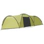 Voir la diapositive 3 : VIDAXL Tente igloo de camping 650x240x190 cm 8 personnes Vert