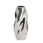 Voir la diapositive 1 : ATMOSPHERA Vase Design Torsadé en Dolomite  Sky  21cm Argent