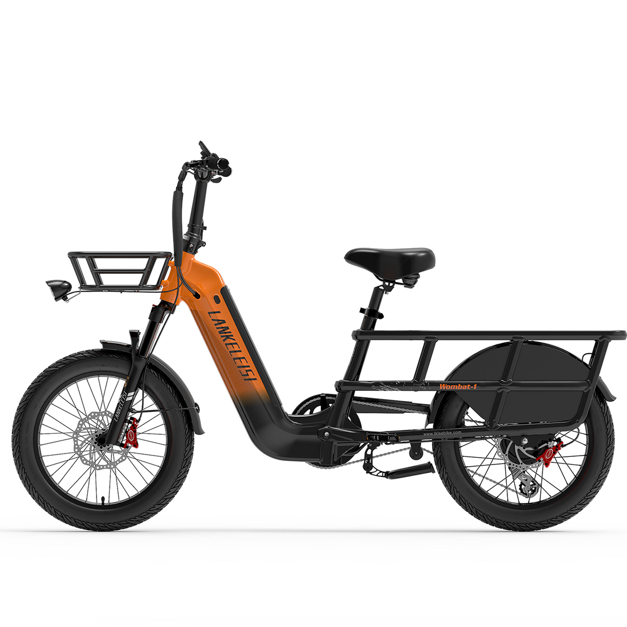 Voir la diapositive 2 : LANKELEISI Vélo cargo électrique LANKELEISI Wombat-1
