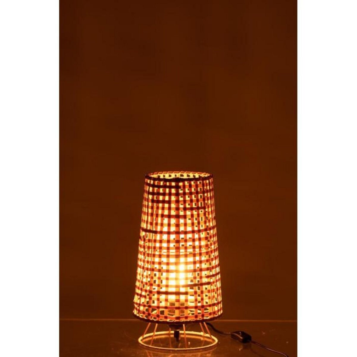 Paris Prix Lampe à Poser en Rotin  Léna  36cm Naturel