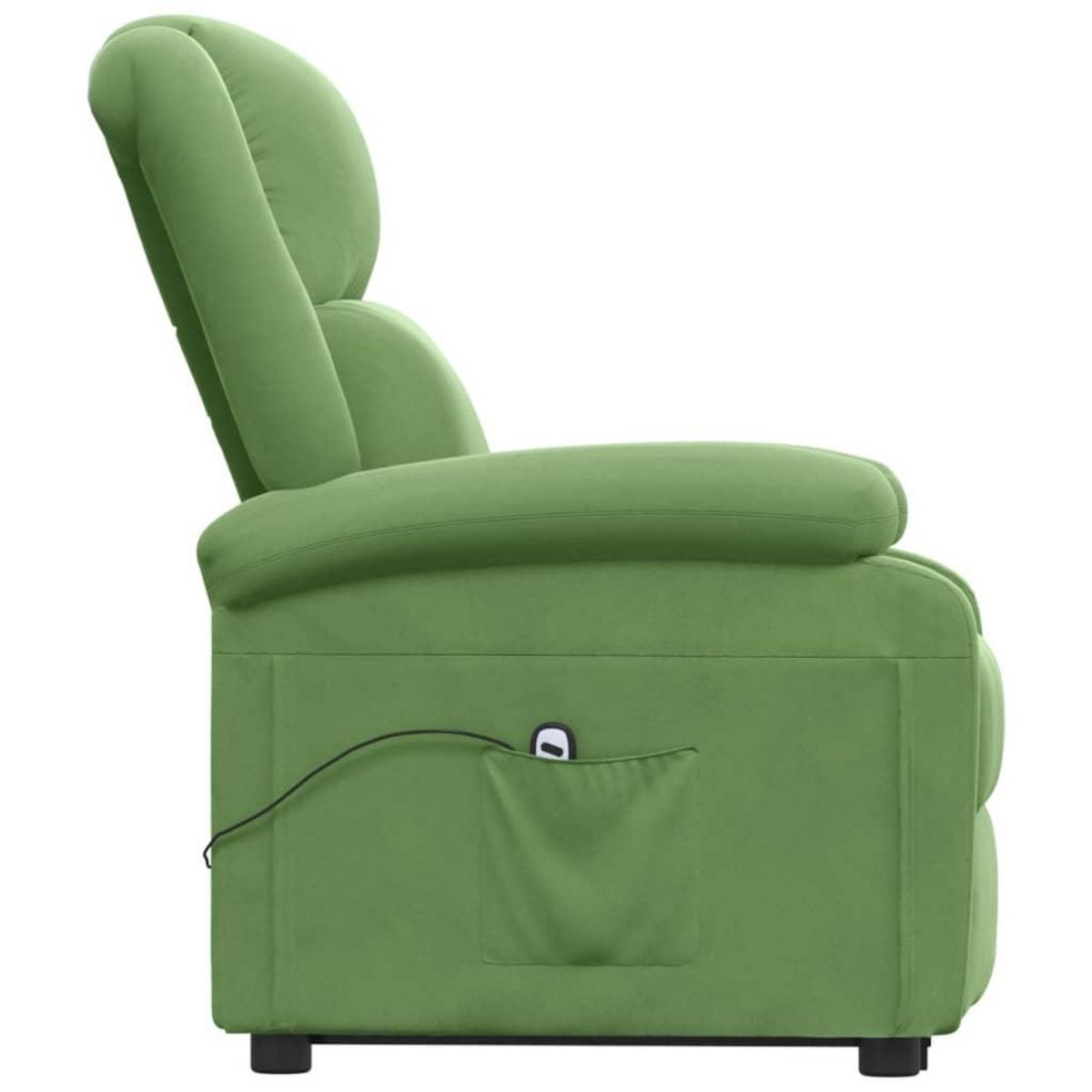 VIDAXL Fauteuil vert clair velours