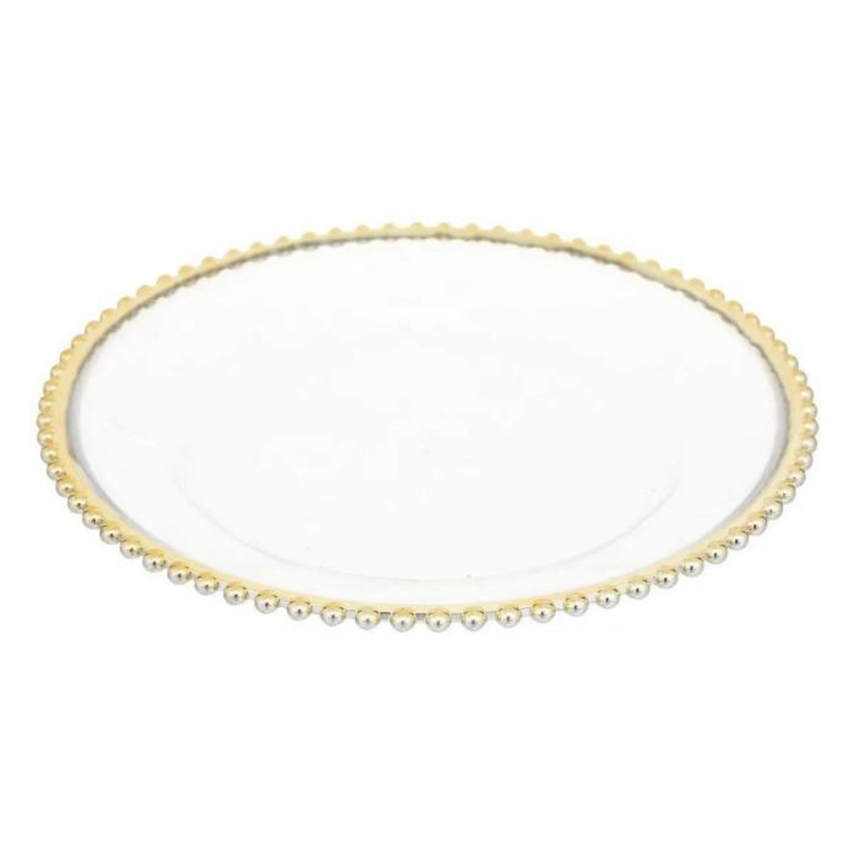 ATMOSPHERA Assiette de Présentation  Manoir d'Hiver  33cm Or