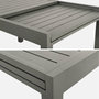 Voir la diapositive 5 : SWEEEK Table de jardin ELORA extensible aluminium, 8 places