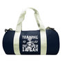 Voir la diapositive 1 : Sac de sport Dragon Ball Navy Blanc  " Training to go Super Saiyan"
