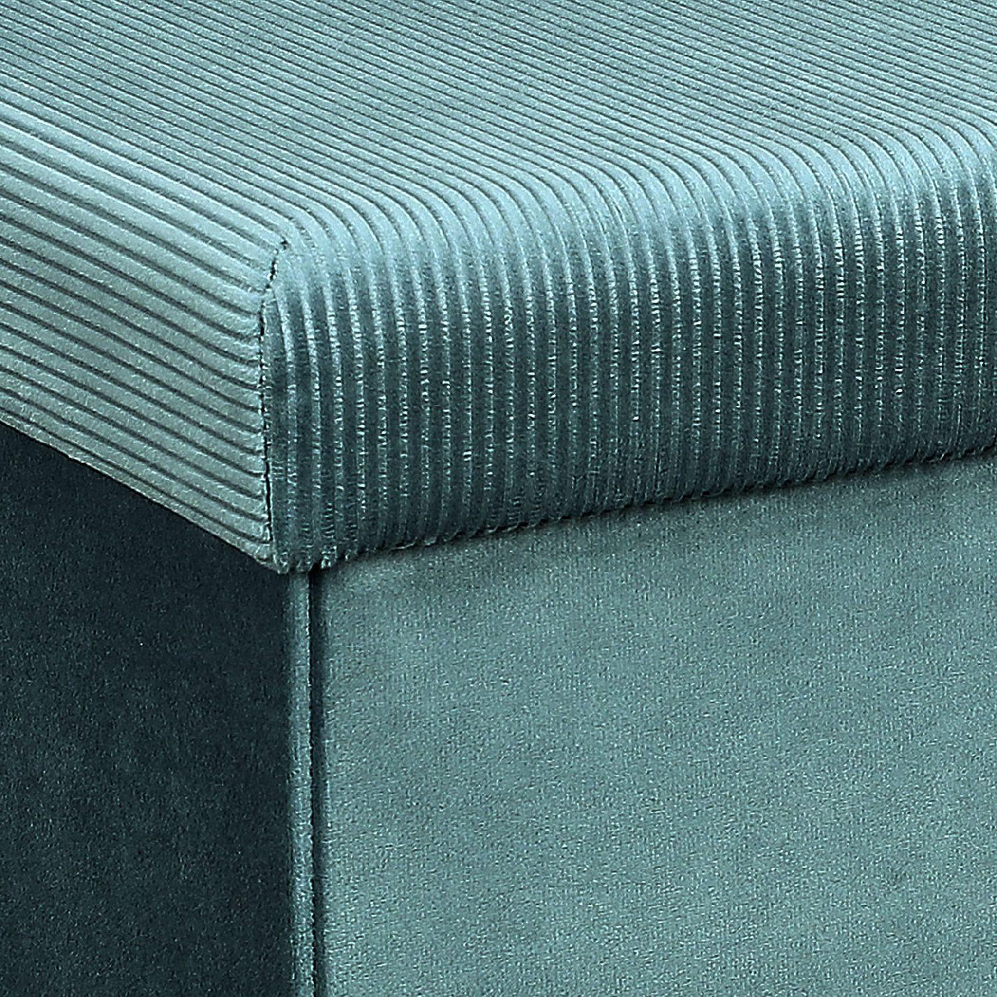 Voir la diapositive 3 : The Home Deco Factory Pouf coffre pliable en velours design Giulia
