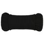 Voir la diapositive 3 : VIDAXL Corde de travail Noir 4 mm 500 m Polyester