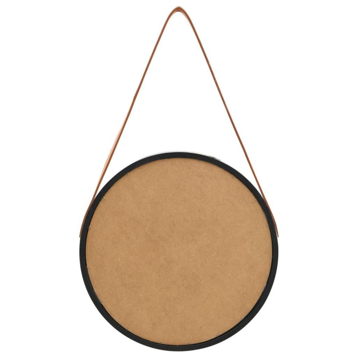 VIDAXL Miroir mural avec sangle 40 cm Noir