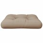 Voir la diapositive 5 : VIDAXL Coussin de palette taupe 58x58x10 cm tissu