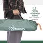 Voir la diapositive 6 : OUTSUNNY Tente de camping 2 personnes dim. 206L x 152l x 110H cm - portes zippée, poche rangement sac de transport inclus - fibre verre polyester Oxford vert