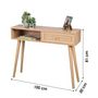 Voir la diapositive 3 : FORNORD Console 1 tiroir Bali