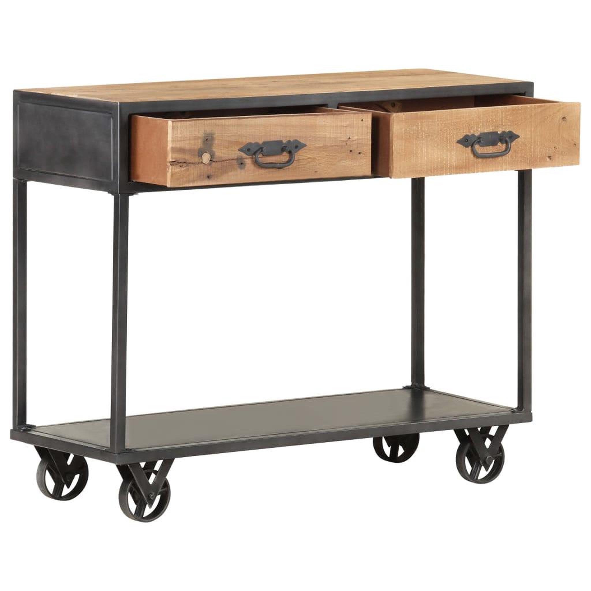 Voir la diapositive 2 : VIDAXL Table console 90x35x74 cm bois de recuperation massif