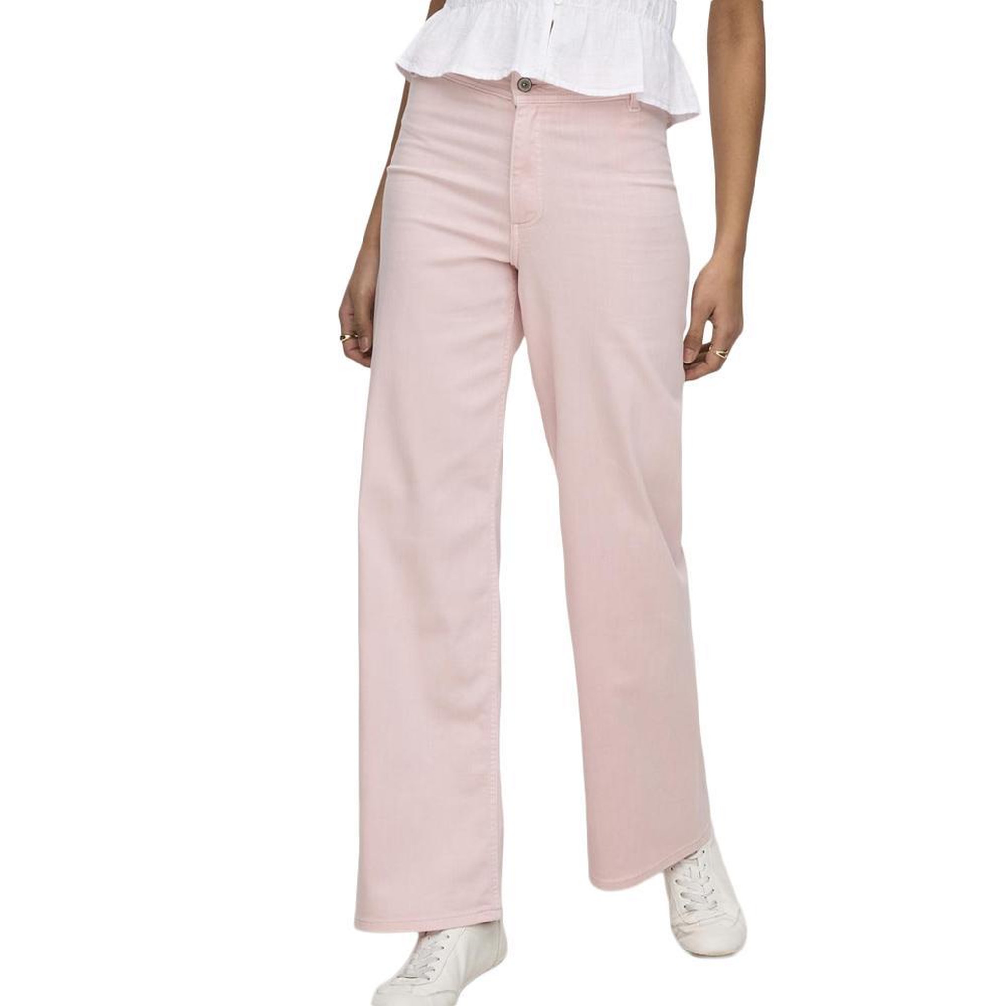 Voir la diapositive 1 : JACQUELINE DE YONG Jean Loose Fluide Rose Femme JDY Iris