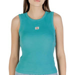 CALVIN KLEIN JEANS Débardeur Turquoise Femme Calvin Klein Jeans Label. Coloris disponibles : Bleu