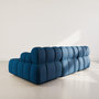 Voir la diapositive 5 : LISA DESIGN Ruby - canapé modulable d'angle droit 4 places en velours texturé