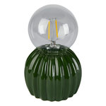 ATMOSPHERA Lampe à Poser LED en Céramique  Cactos  15cm Vert