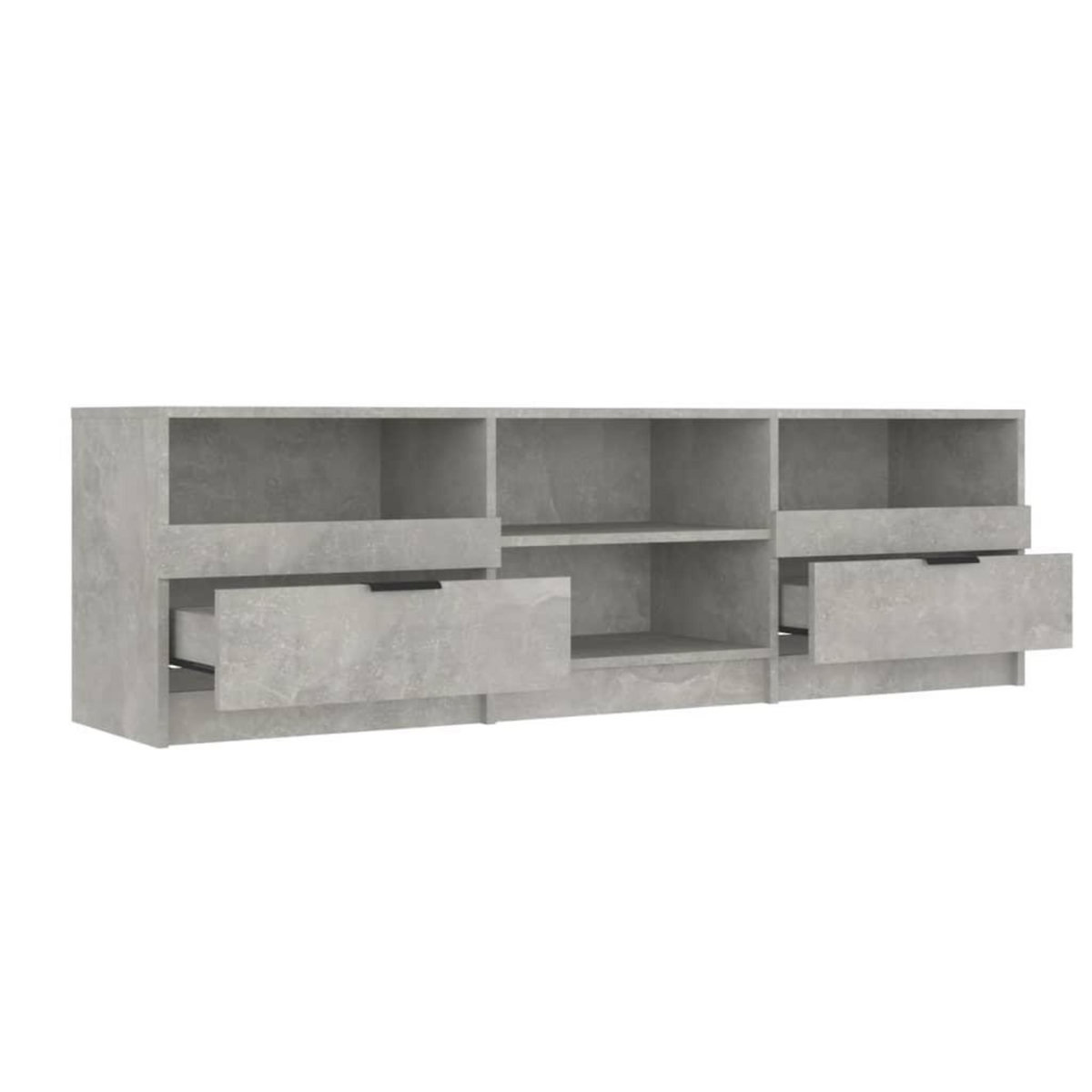 VIDAXL Meuble TV Gris beton 150x33,5x45 cm Bois d'ingenierie