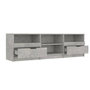 Voir la diapositive 5 : VIDAXL Meuble TV Gris beton 150x33,5x45 cm Bois d'ingenierie