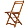 Voir la diapositive 2 : VIDAXL Chaises de bistro d'exterieur lot de 2 Bois d'acacia solide