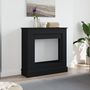 Voir la diapositive 3 : VIDAXL Cadre de cheminee noir 90x30x90 cm bois d'ingenierie