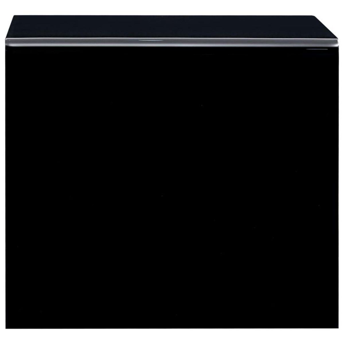 VIDAXL Table basse Noir 50x50x45 cm Verre trempe