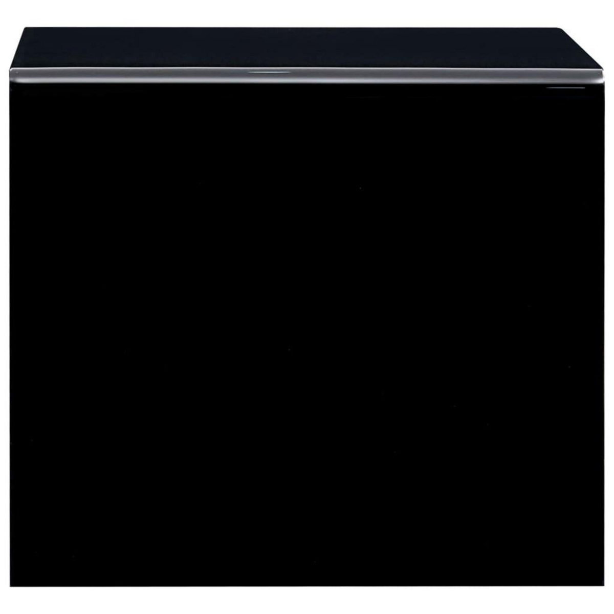VIDAXL Table basse Noir 50x50x45 cm Verre trempe
