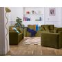 Voir la diapositive 2 : BEST MOBILIER Miro - canapé droit 2 places - en velours texturé
