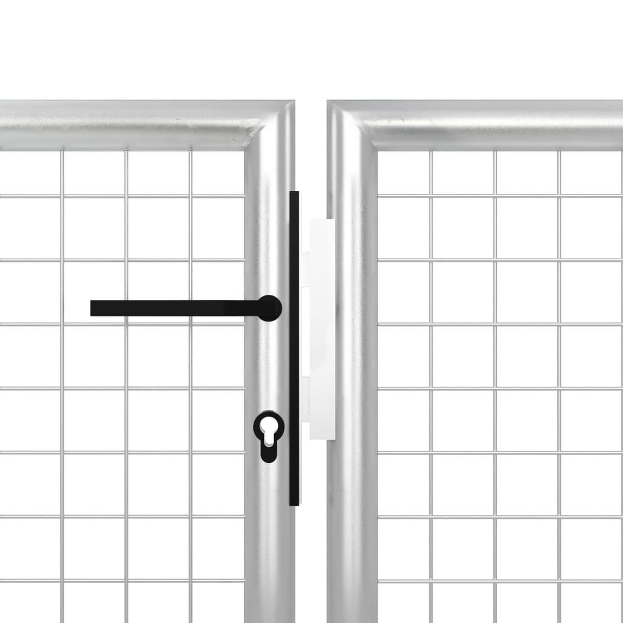 Voir la diapositive 3 : VIDAXL Portail de jardin Acier 400 x 100 cm Argente