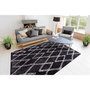 Voir la diapositive 2 : Paris Prix Tapis Tissé Géométrique  Orlando  Anthracite
