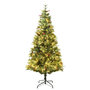 Voir la diapositive 2 : VIDAXL Sapin de Noël pre-eclaire et pommes de pin vert 225cm PVC et PE