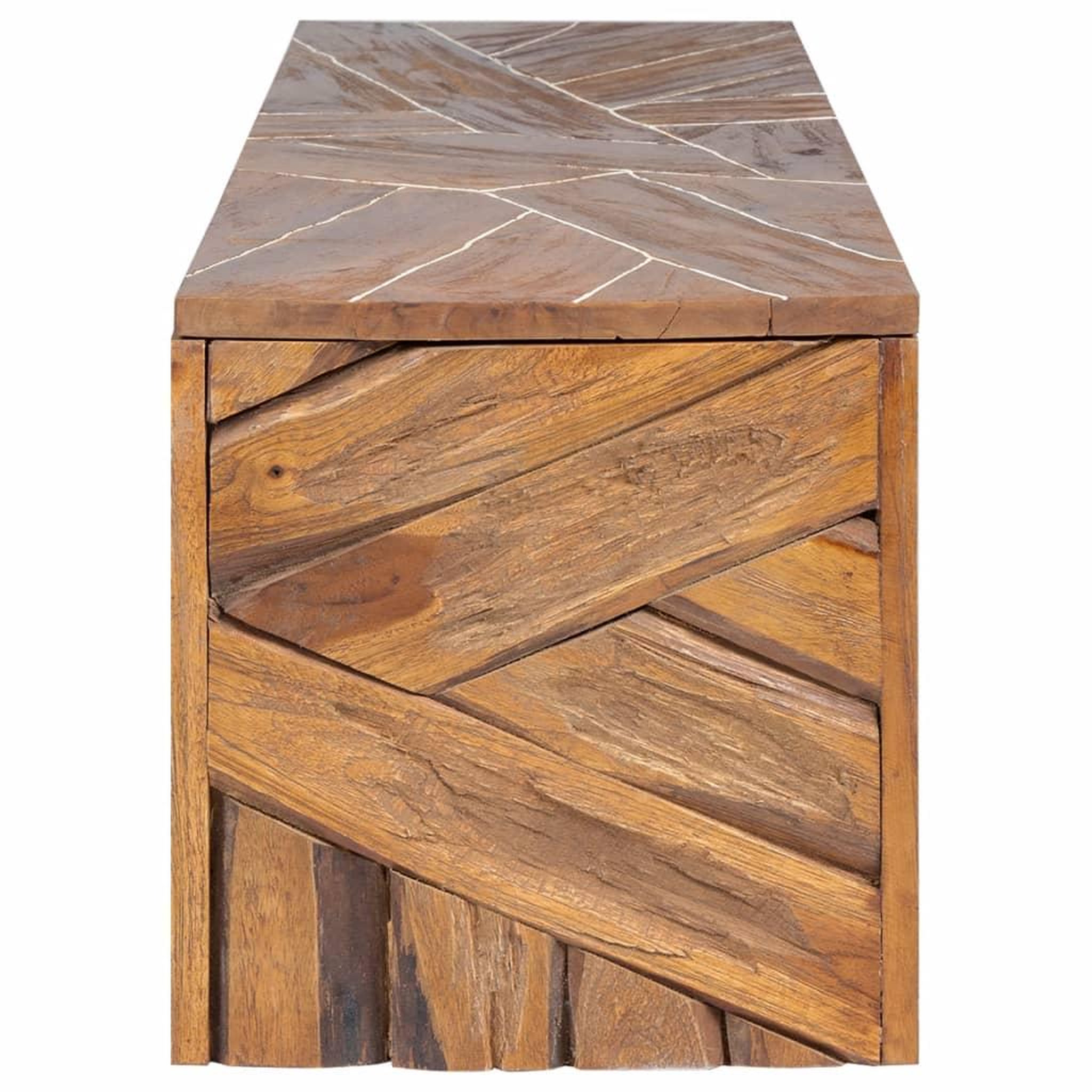 Voir la diapositive 3 : VIDAXL Meuble TV 110x60x38 cm Bois de teck massif