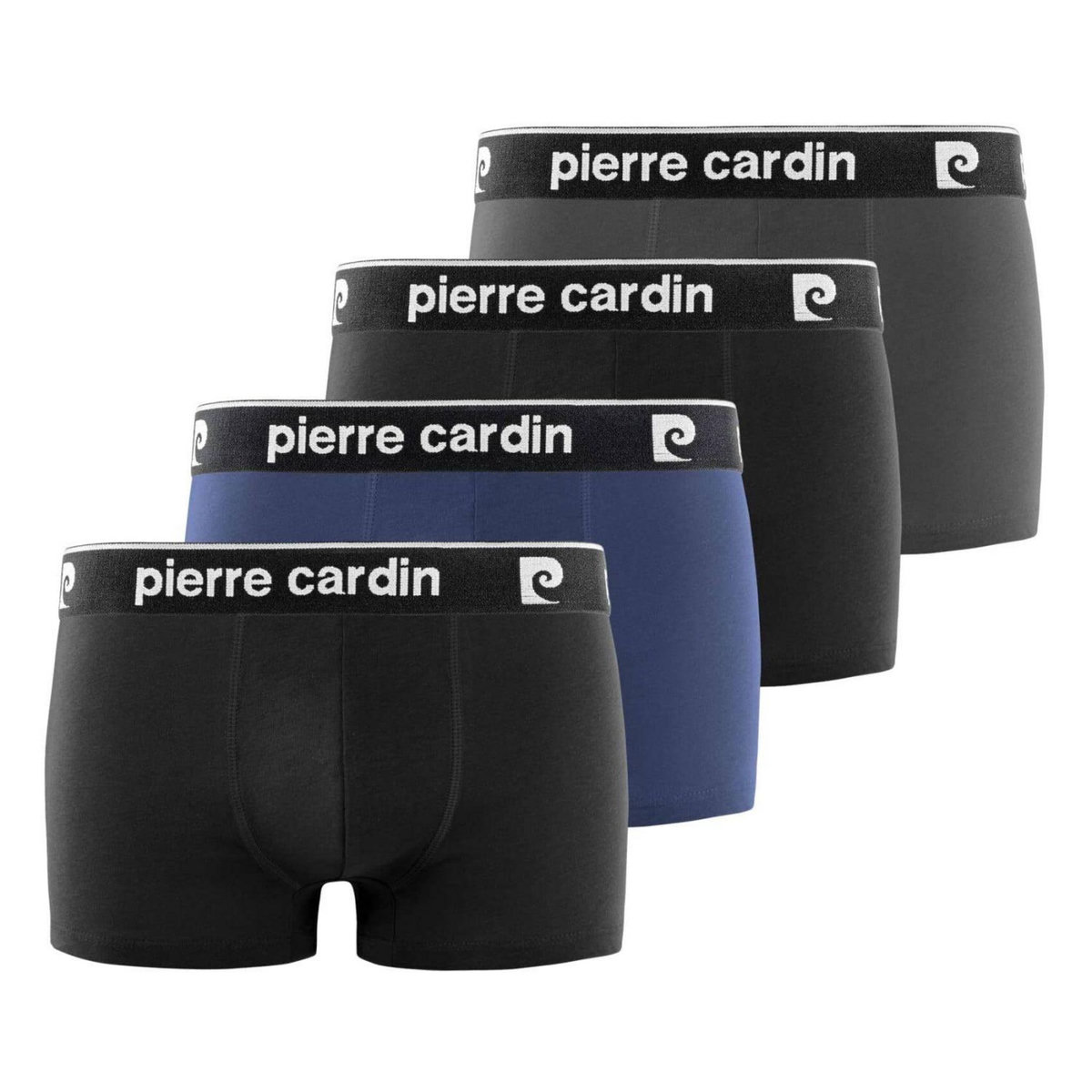 PIERRE CARDIN Lot de 4 boxers homme en coton Basic