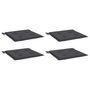 Voir la diapositive 3 : VIDAXL Coussins de chaise de jardin lot de 4 anthracite 40x40x3 cm