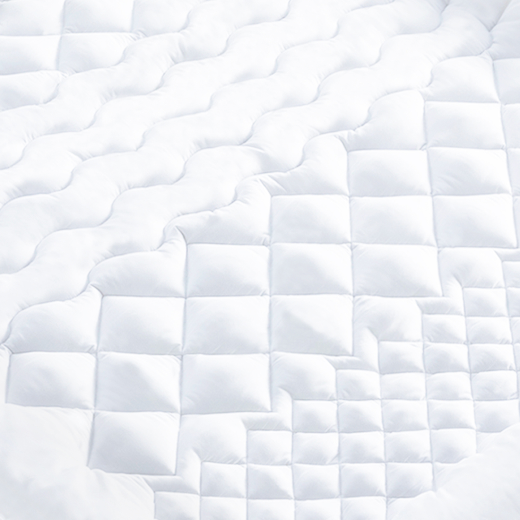 Voir la diapositive 5 : ID MARKET Surmatelas 140x190 cm sacha 7 zones de confort épais et moelleux 600 gr