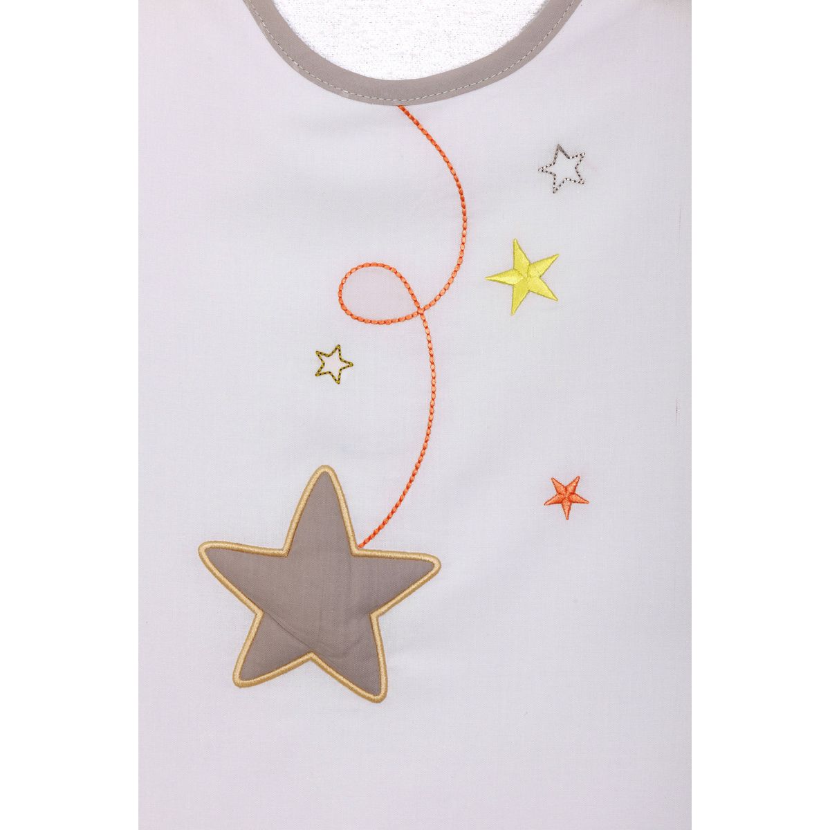 PTIT BASILE Gigoteuse été bio 6-24 mois Pluie d'étoiles gris perle