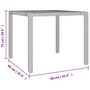 Voir la diapositive 6 : VIDAXL Ensemble a manger de jardin 5pcs Noir Poly rotin et acacia