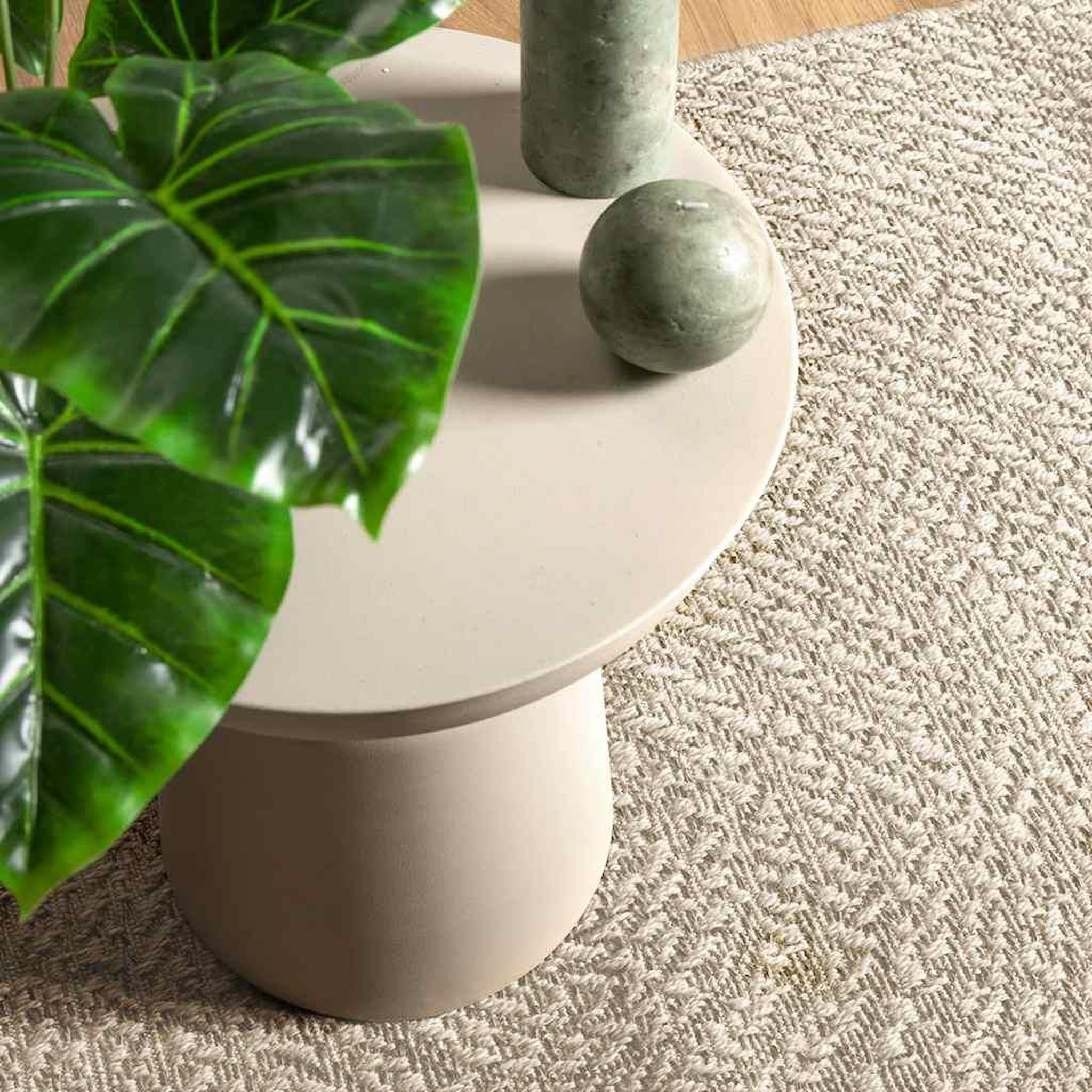 Voir la diapositive 2 : VIDAXL Tapis ZIZUR creme 60x110 cm aspect de jute interieur exterieur