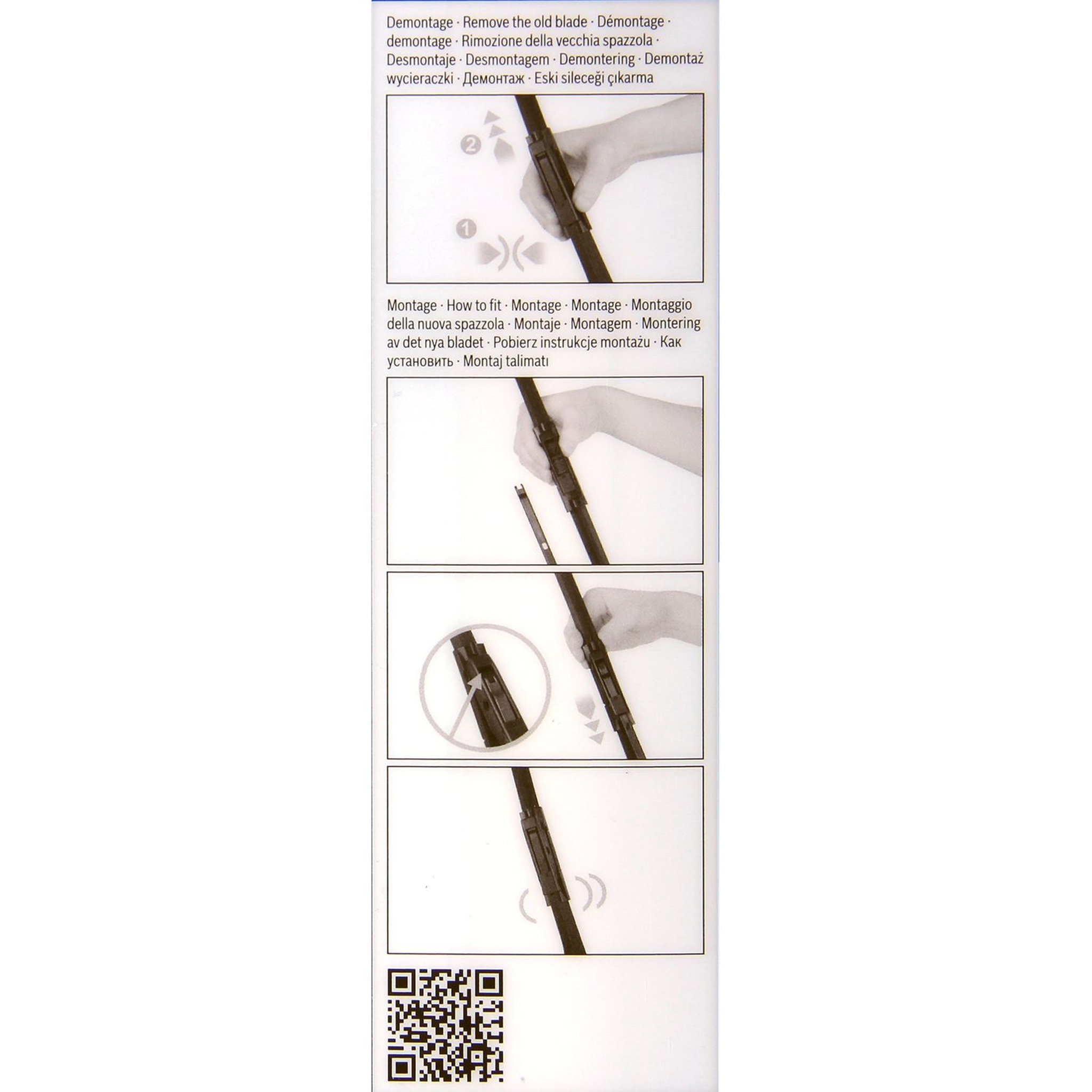 Voir la diapositive 2 : BOSCH Kit balai d'essuie-glace endurance BOSCH N°E110