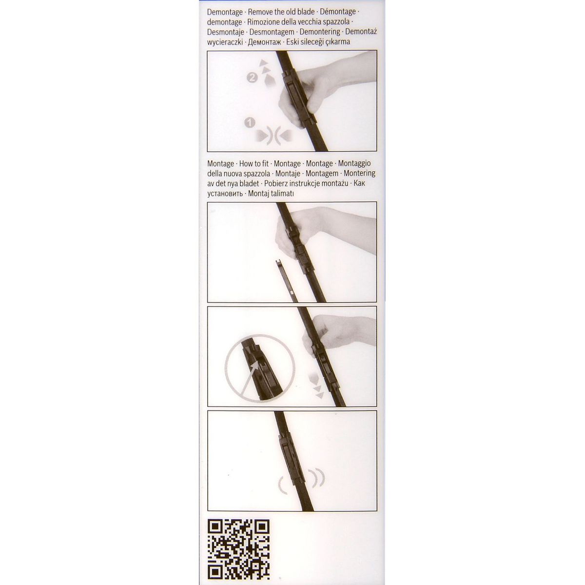 BOSCH Kit balai d'essuie-glace endurance BOSCH N°E110