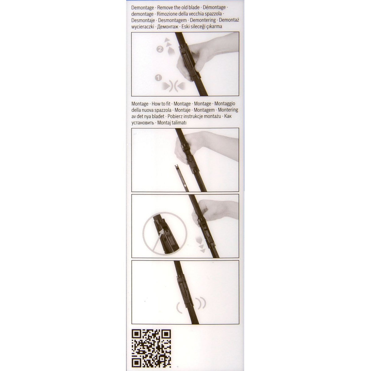 BOSCH Kit balai d'essuie-glace endurance BOSCH N°E110