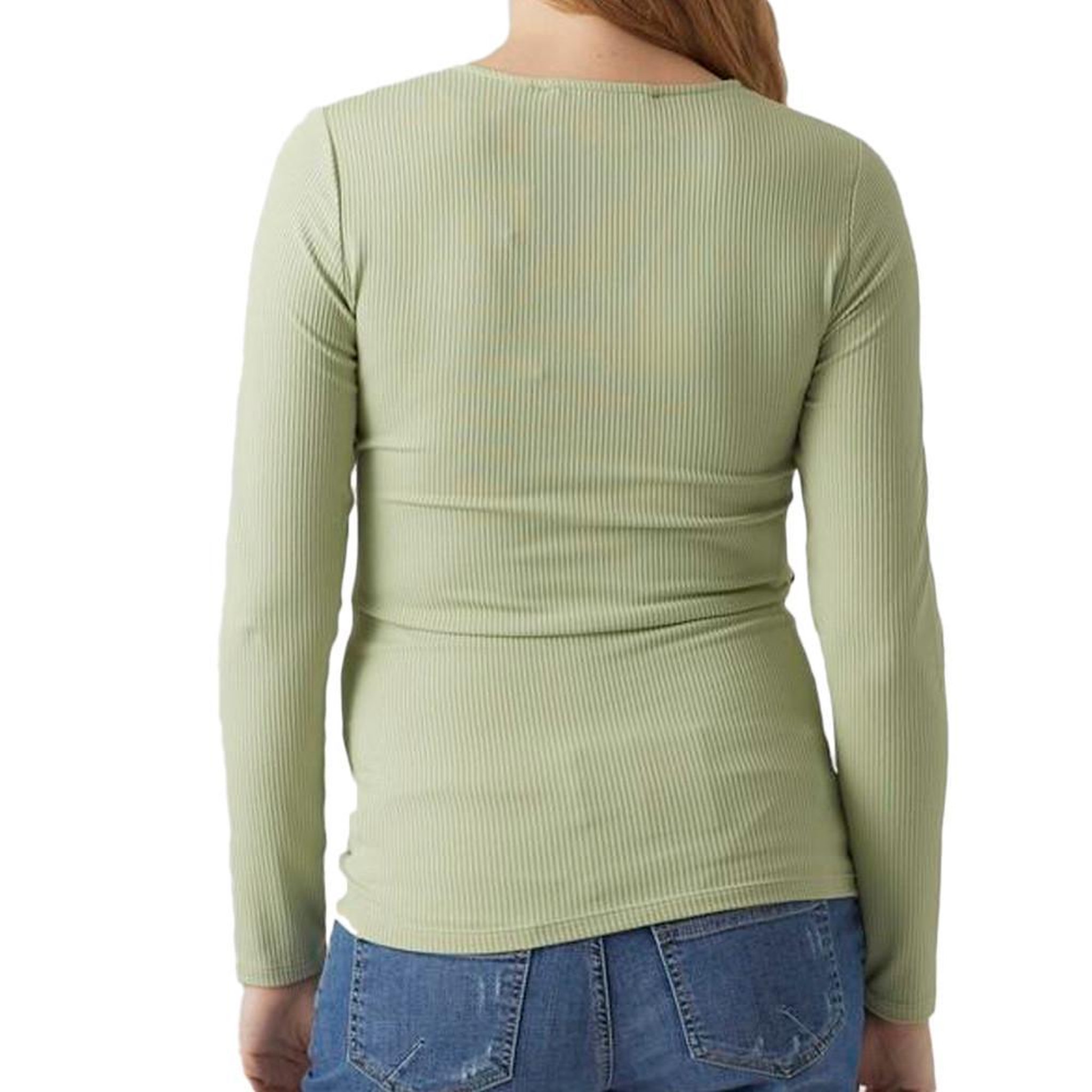 Voir la diapositive 2 : VERO MODA MATERNITY T-Shirt de Grossesse Vert Femme Vero Moda Marternity Fake