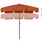 Voir la diapositive 3 : VIDAXL Parasol de plage terre cuite 200x125 cm